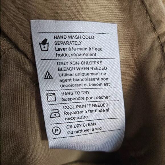 Vince Tan Wide Leg Khaki Pants - Size 10 - Picture 6 of 14